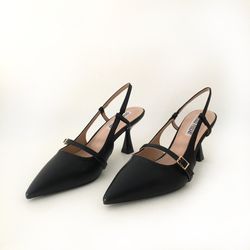 Zapato De Salón Con Tacón Negro