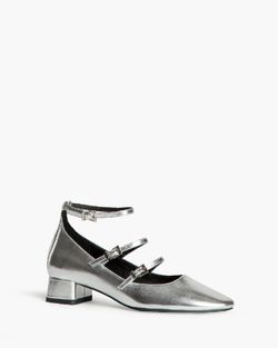 Zapato Mary Jeane Plateado marca Corina M4665