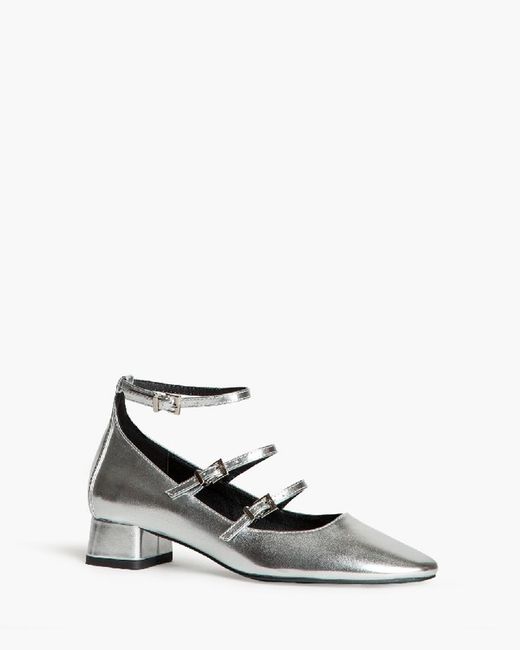 Zapato Mary Jeane Plateado marca Corina M4665